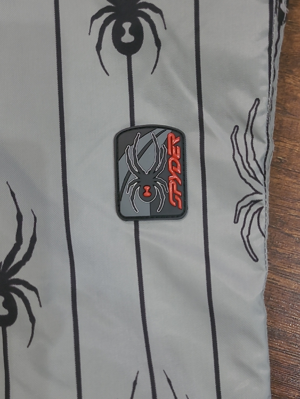 Spyder Black and Red Kids Snow Pants with Spider Graphic Size 7 - Picture 2 of 10